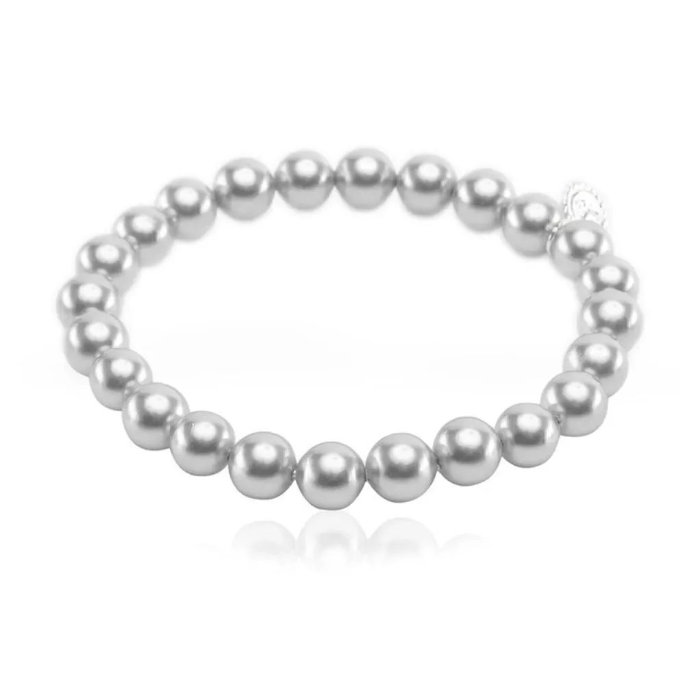 Sara Blaine/eSBe Baroque Pearl Bracelet Gray - New